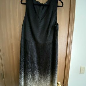 Elegant Black and Gold Dress.